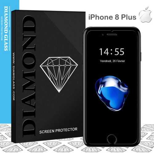 Verre trempé pour iPhone 8 Plus - Apple - Protection écran DIAMOND HD3
