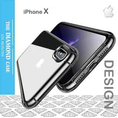 Coque de protection silicone Apple iPhone X - Antichoc -Transparente
