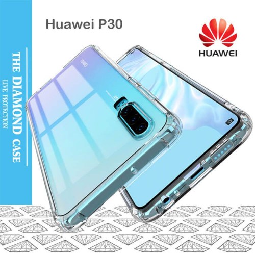 Coque de protection silicone transparente Huawei P30 Antichoc DIAMOND