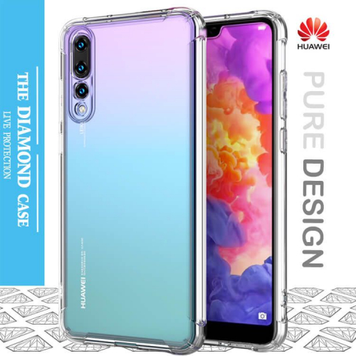 Coque de protection silicone transparente Huawei P20 Pro - Diamond Case