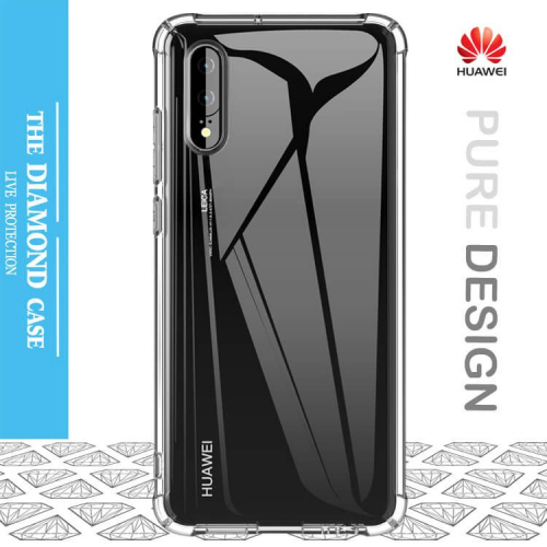 Coque de protection silicone transparente Huawei P20 - Diamond Case