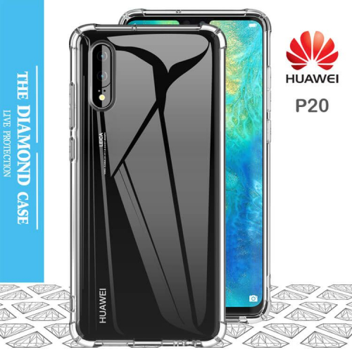 Coque de protection silicone transparente Huawei P20 - Diamond Case