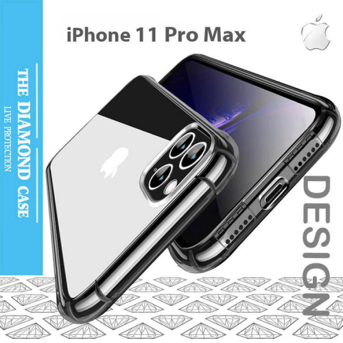 Coque silicone iPhone 11 Pro Max - Apple - Antichoc - Ultra Transparente