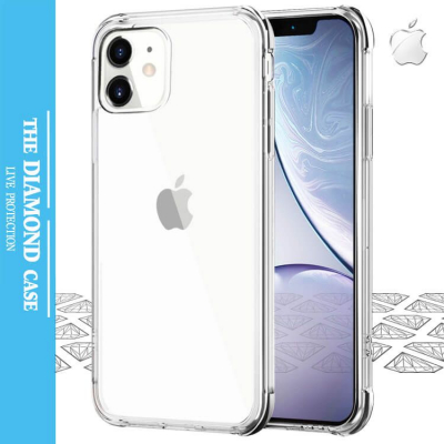 Coque silicone iPhone 11 - Ultra Transparente - Antichoc - Diamond