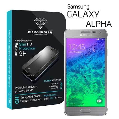 Film protection d'écran en verre trempé - Samsung Alpha