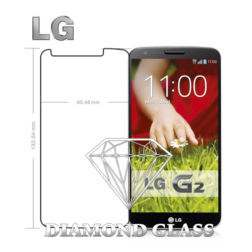 Film protection d'écran en verre trempé Diamond Glass HD - LG G2