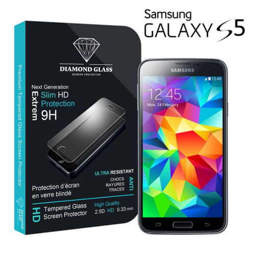 Film protection d'écran en verre trempé - Samsung Galaxy S5Mini