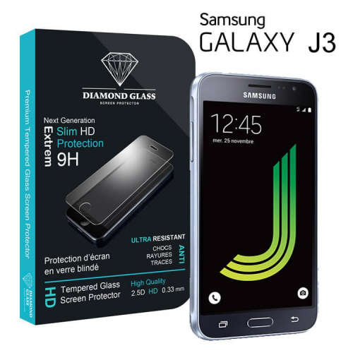 Film protection d'écran en verre trempé - Samsung Galaxy J3