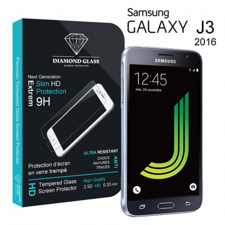 Film protection d'écran en verre trempé - Samsung Galaxy J3 2016
