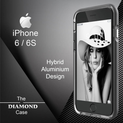 Coque iPhone 6 - 6S Diamond Case Hybrid Aluminium