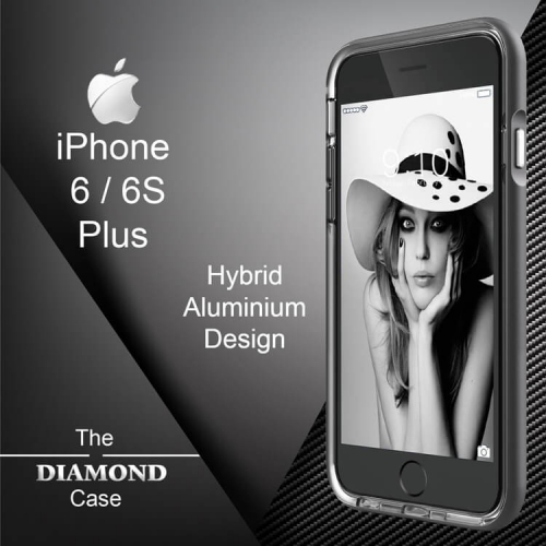 Coque iPhone 6 - 6S Plus Diamond Case Hybrid Aluminium