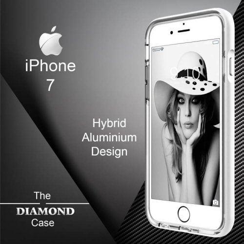 Coque de protection Antichoc pour iPhone 7 - Diamond Hybrid Aluminium