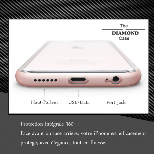 Coque de protection iPhone 5-5S Antichoc - Diamond Hybrid Aluminium